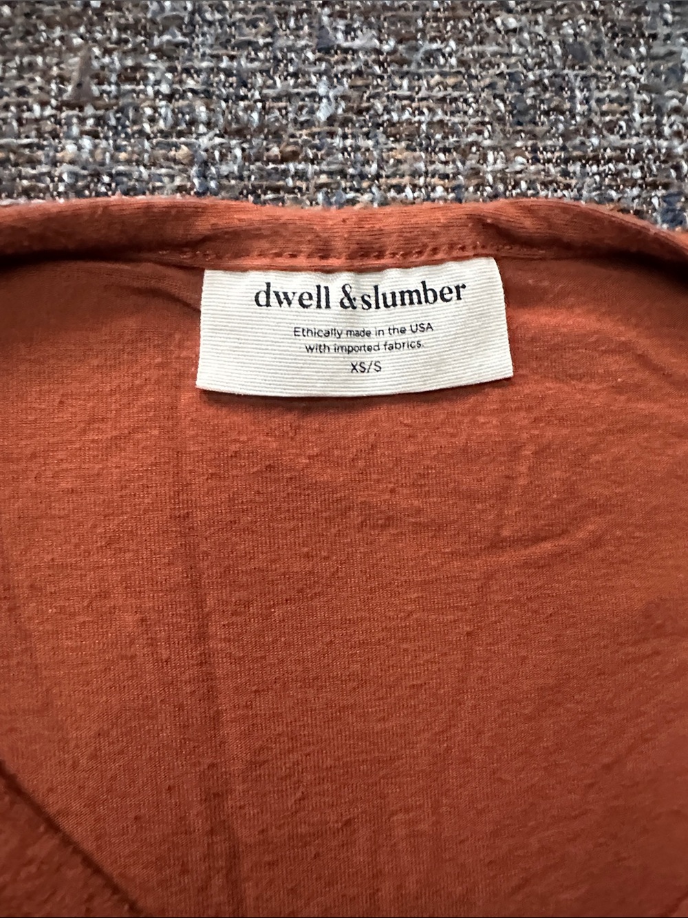 Everyday Rust Button-Placket Women's Tunic - Picture 2 of 5
